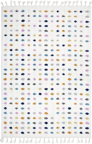 Madrid 400cm x 300cm Polka Dot Pattern Rug - Multi Colour