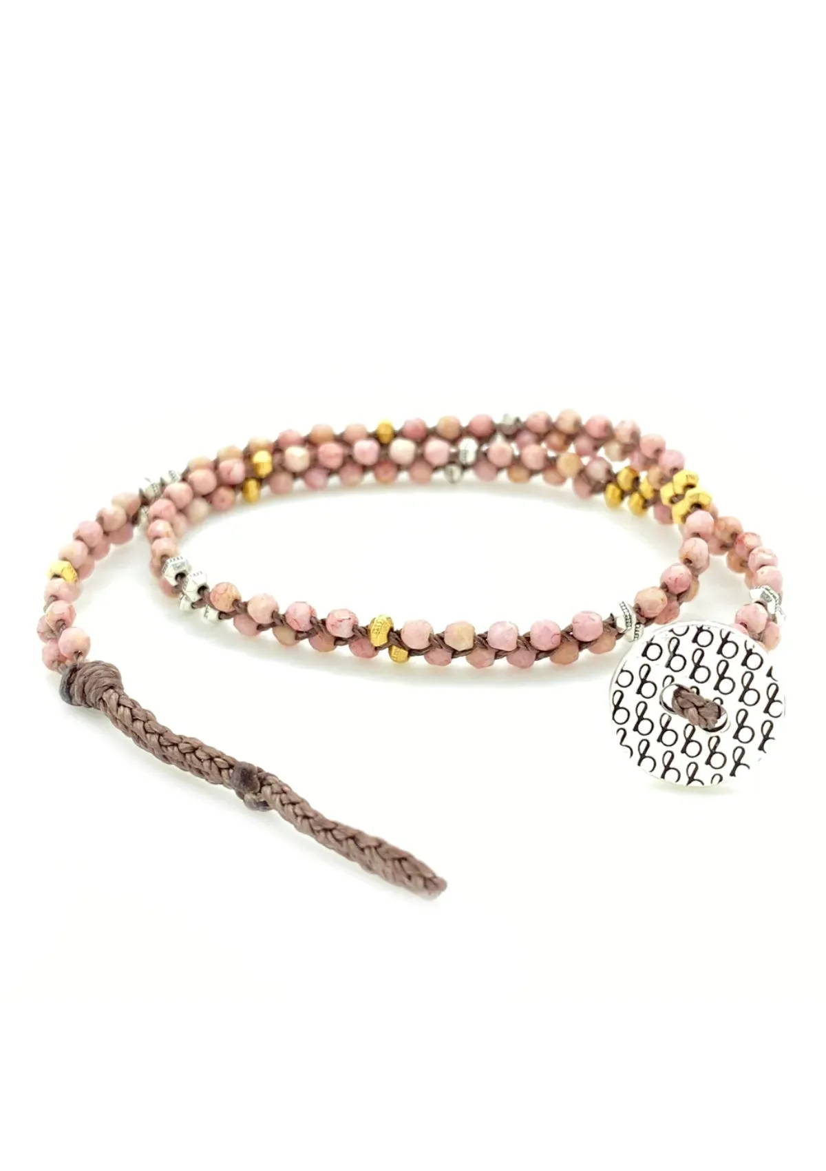 Meridian Wrap Bracelet Pink