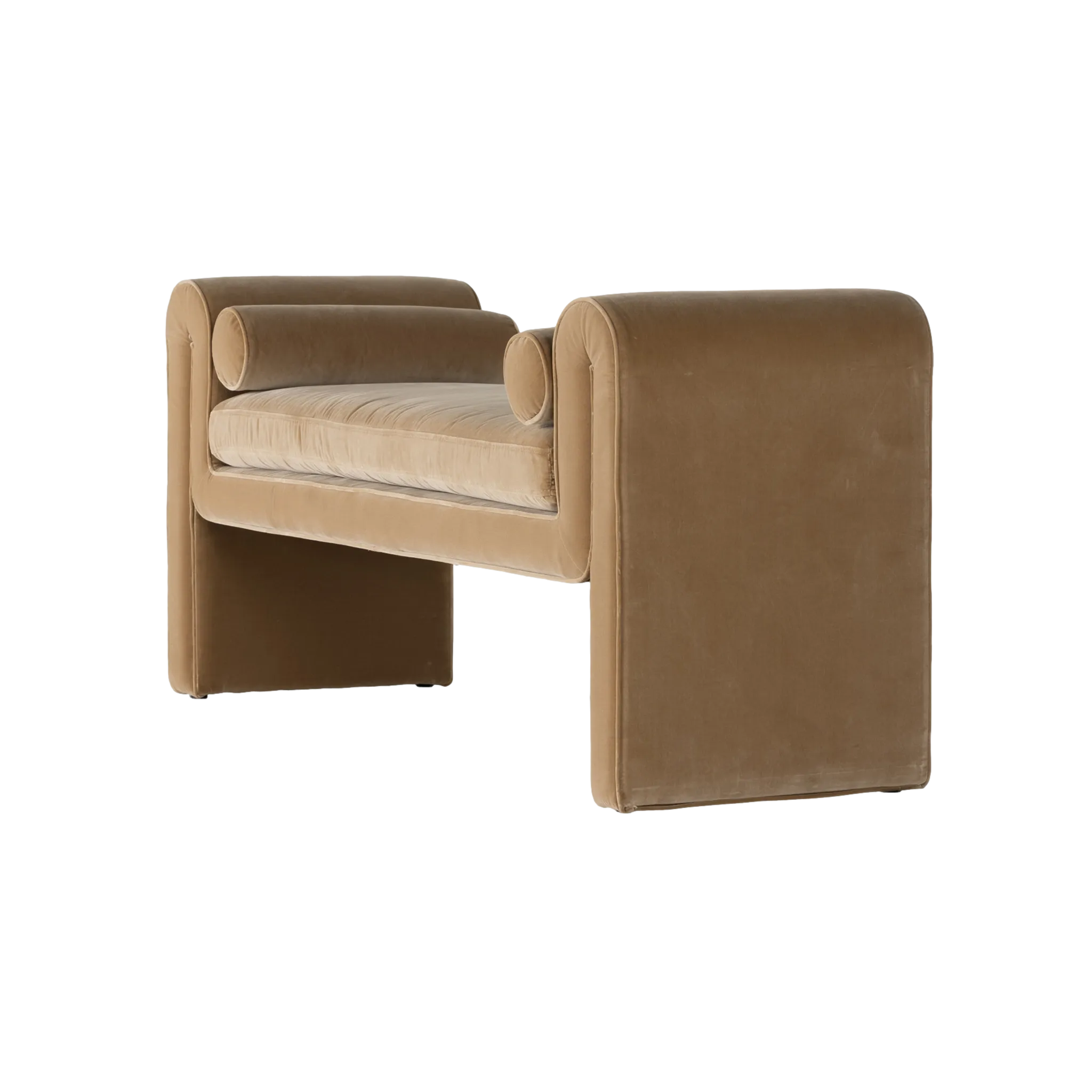 Mitchell Accent Bench in Camel