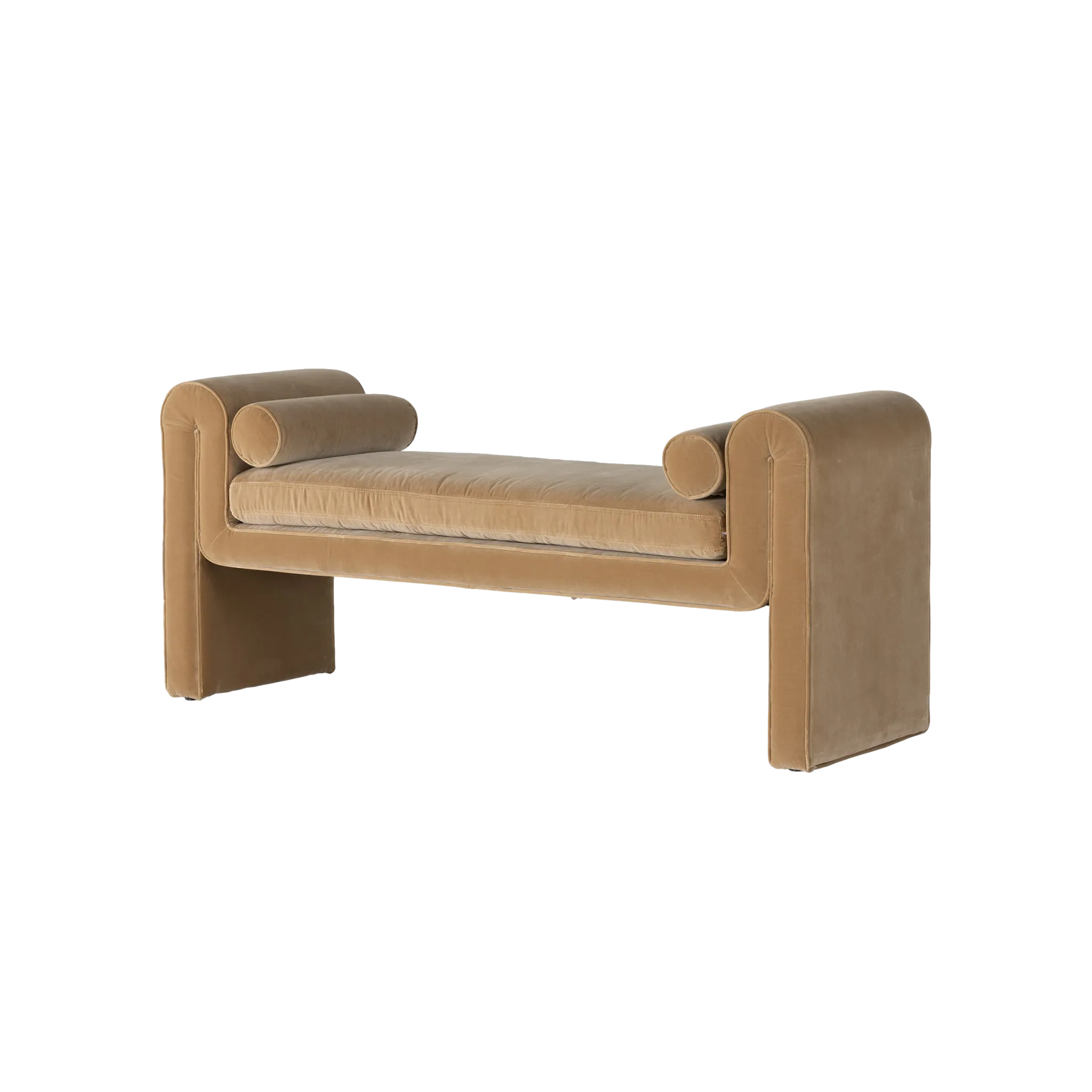 Mitchell Accent Bench in Camel