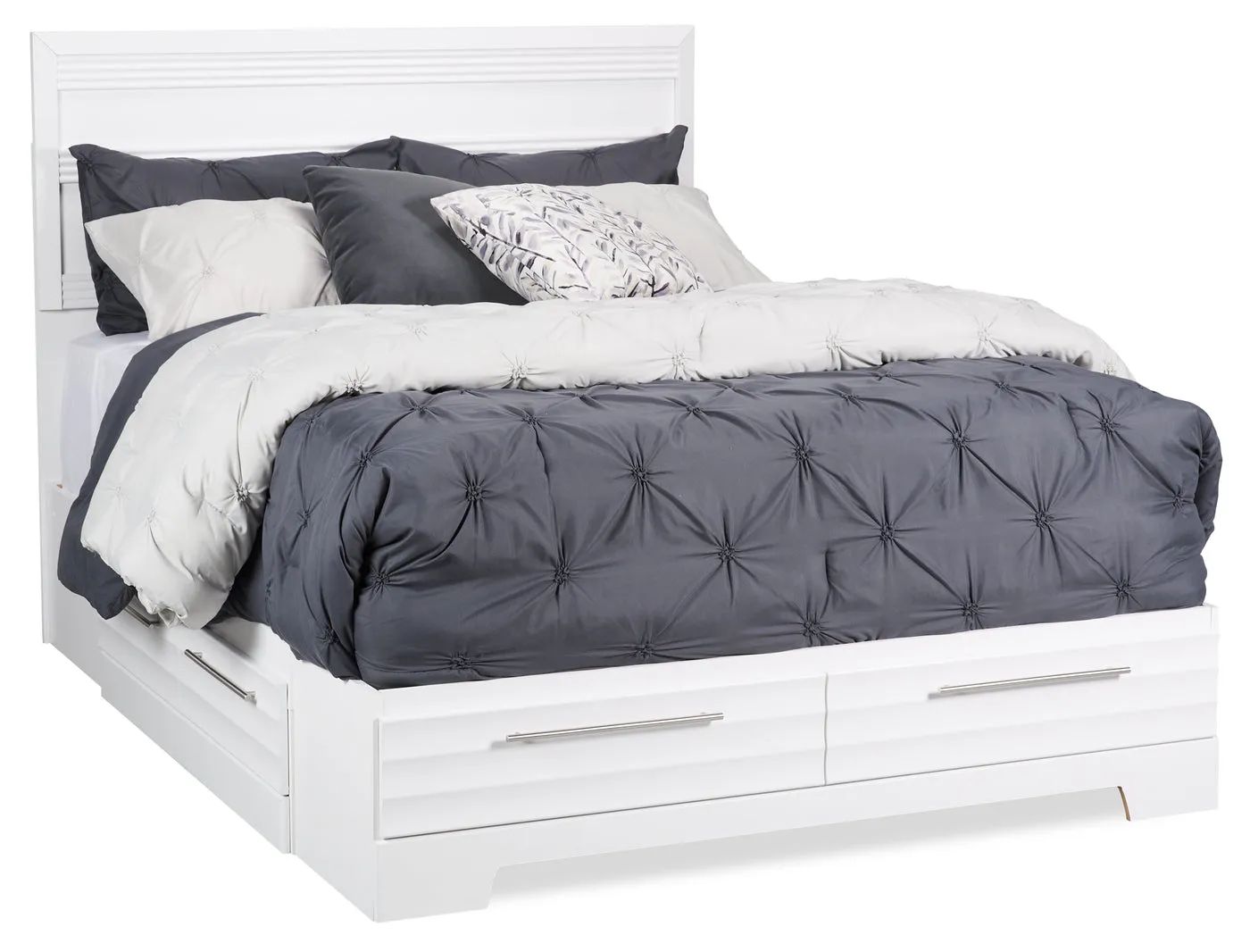 Odense 6-Piece Queen Storage Bedroom Set - White