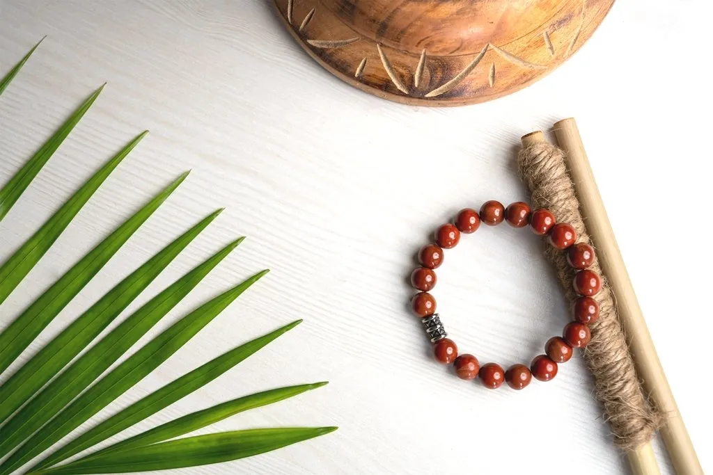 ORIGINAL RED JASPER BRACELET FOR BALANCE, ENDURANCE AND EMOTIONAL WELLBEING