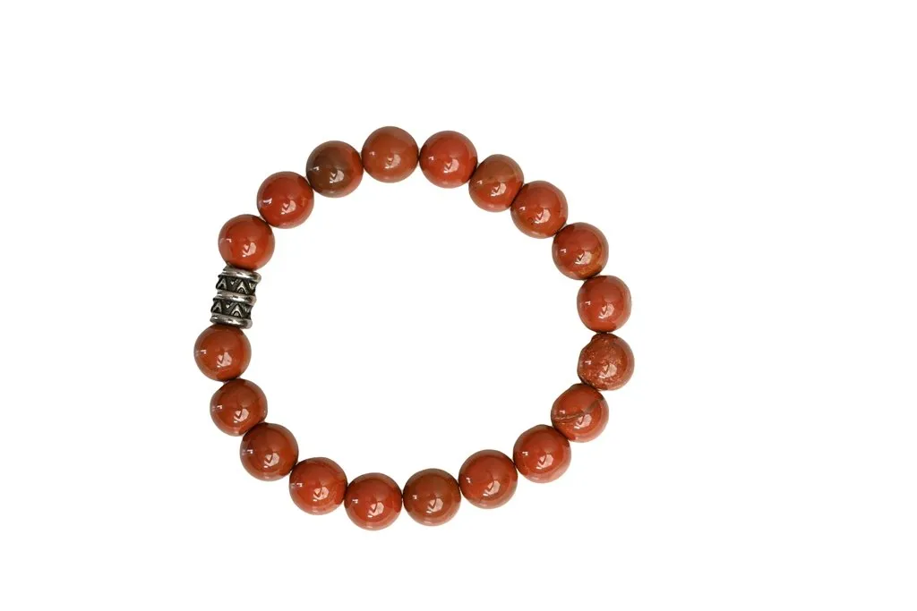 ORIGINAL RED JASPER BRACELET FOR BALANCE, ENDURANCE AND EMOTIONAL WELLBEING