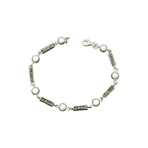 Pearl and Marcasite Bracelet