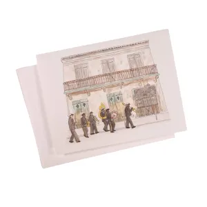 Preservation Hall Greeting Card   Envelope