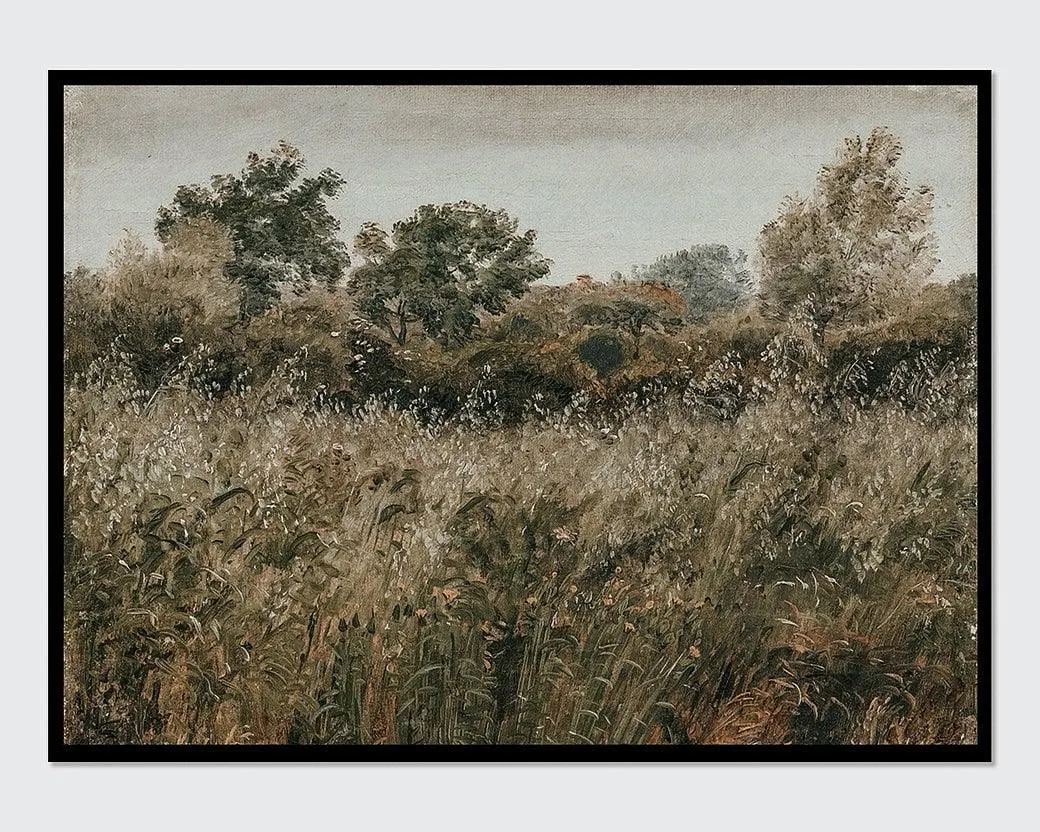 Rustic Vintage European Flower Grass Field | 11x14 Art Print