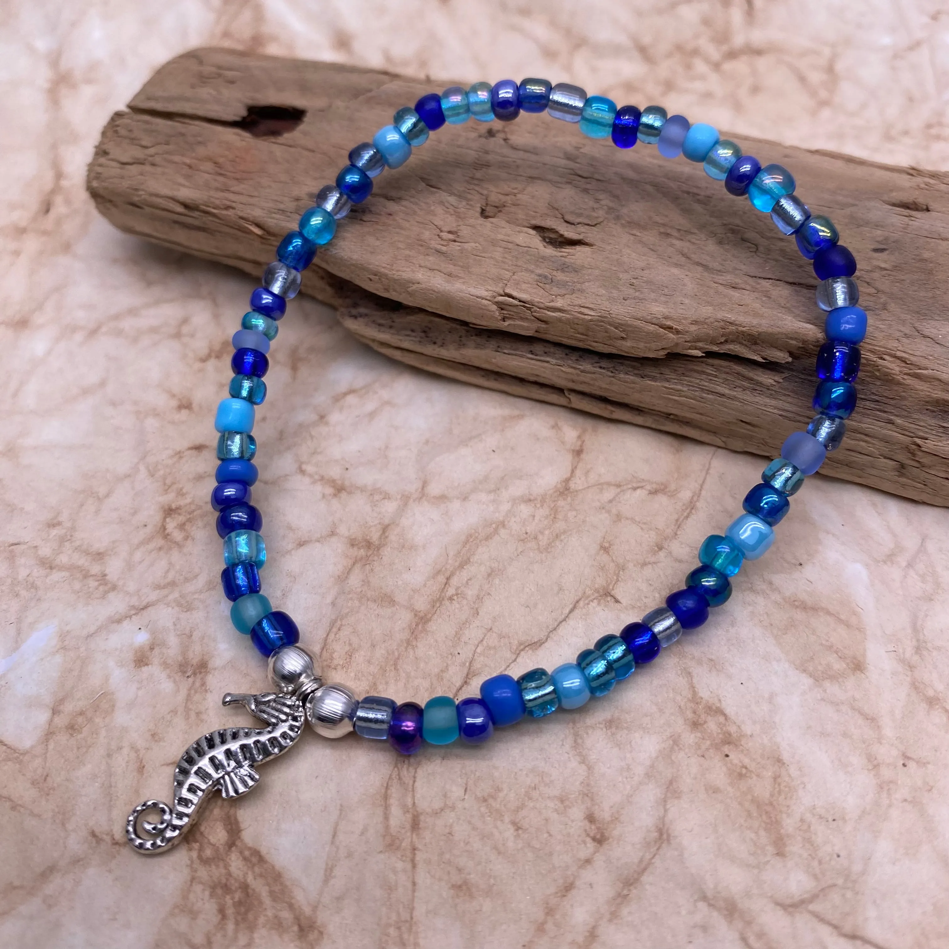 Seahorse Charm Bracelet - Colour Choice