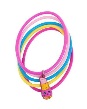 Shopkins Lippy Lips Jelly Bracelets Set