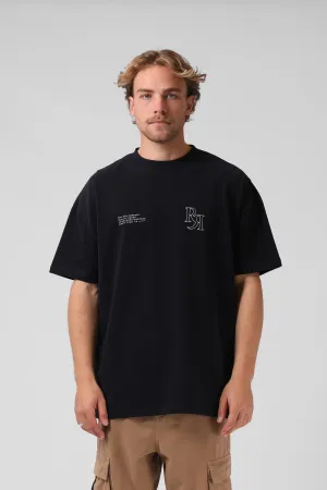 Street Sanded OS Tee - Vintage Black