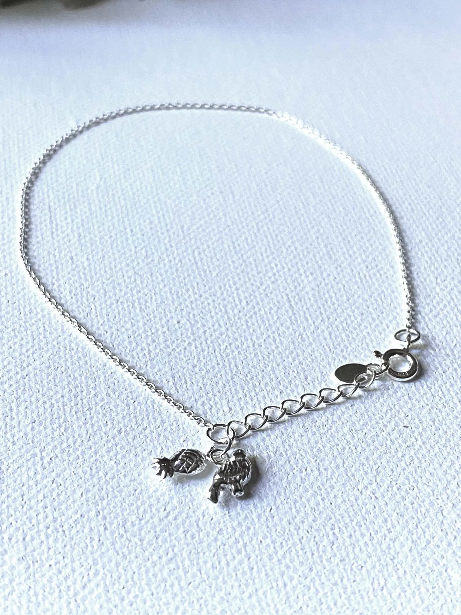 Tropical Charm Anklet/Sterling Silver Anklet