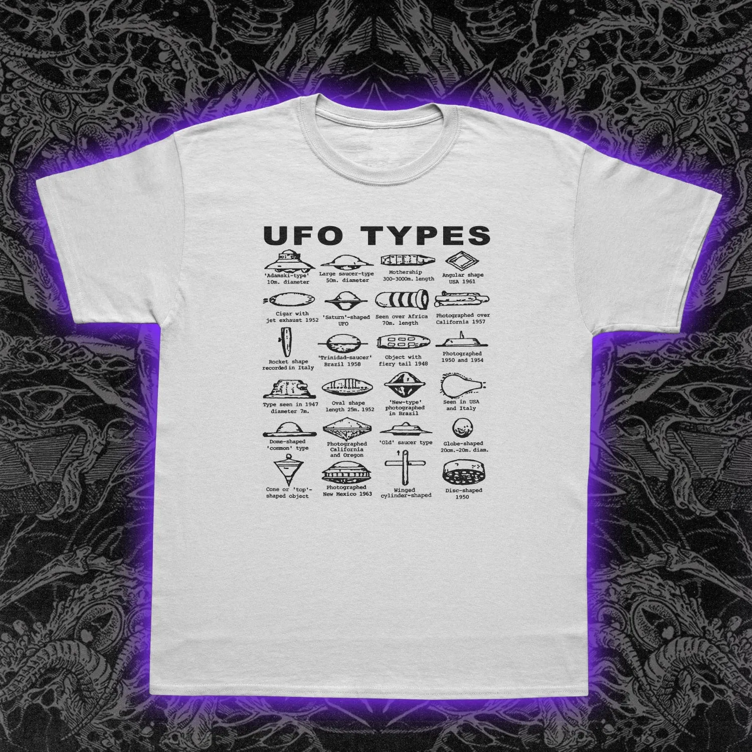 UFO Types Slim Fit Tee