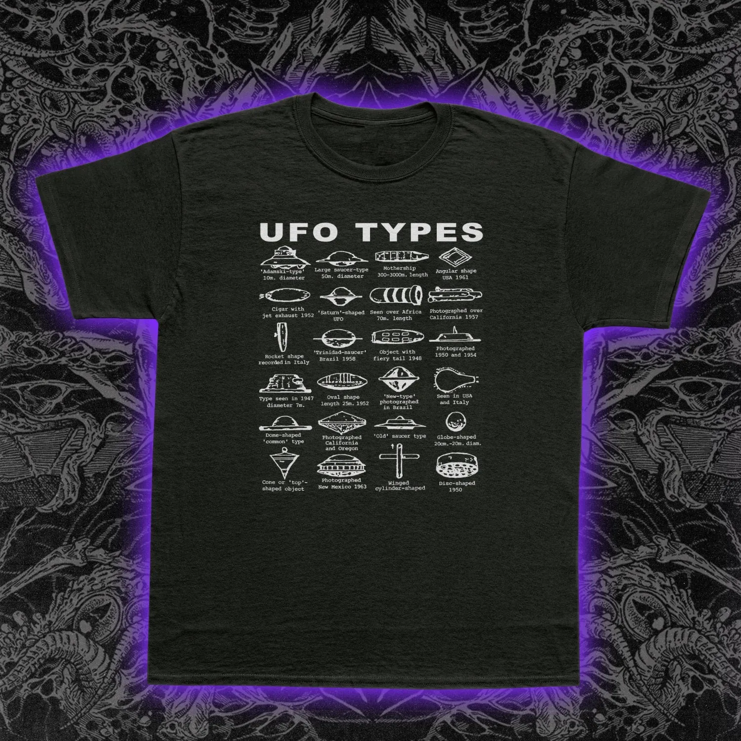 UFO Types Slim Fit Tee