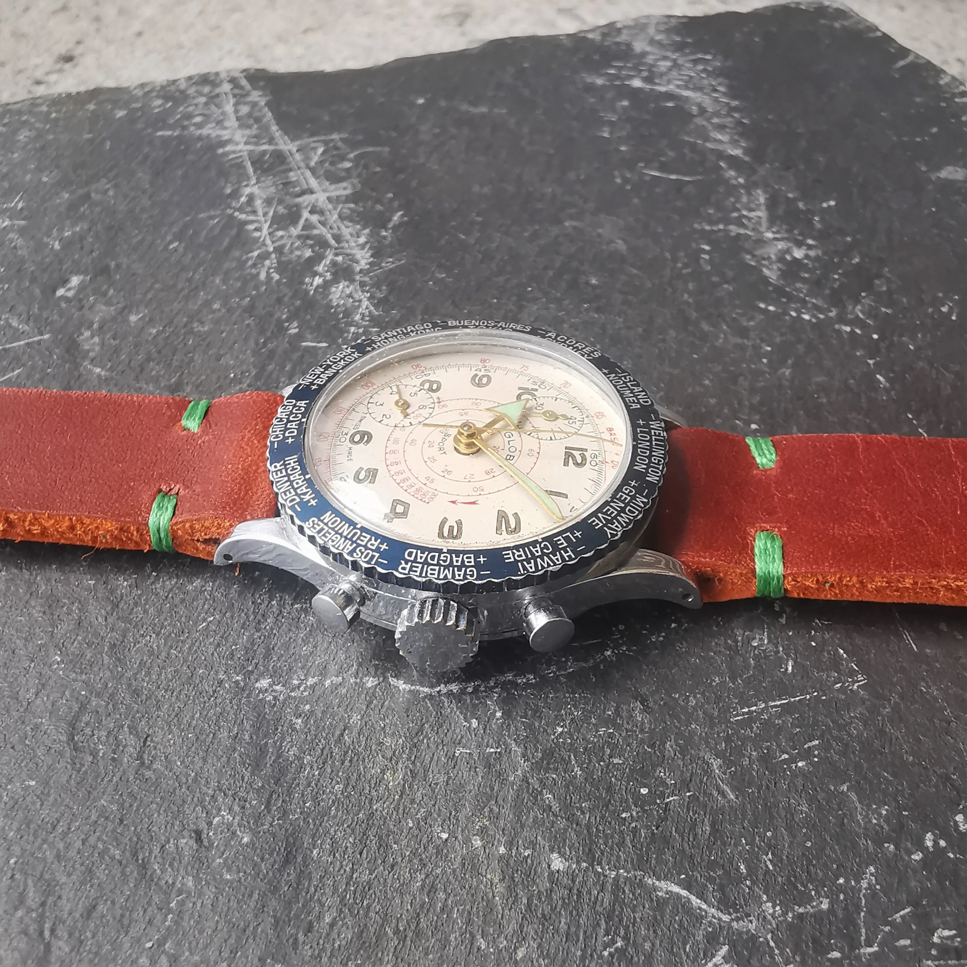 Vintage Globa Sport Chronograph Watch