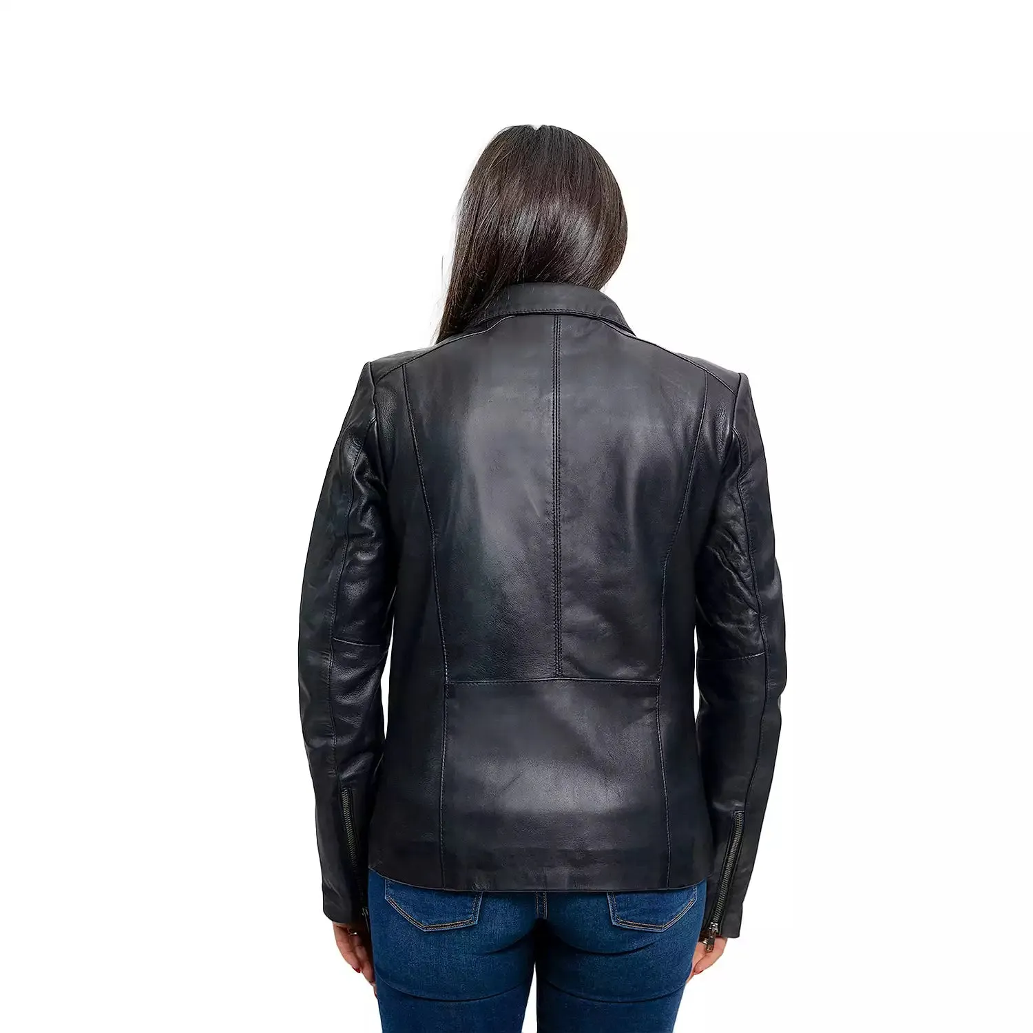 Women’s Whet Blu Patricia Leather Jacket – Dynamic Style in Premium Leather